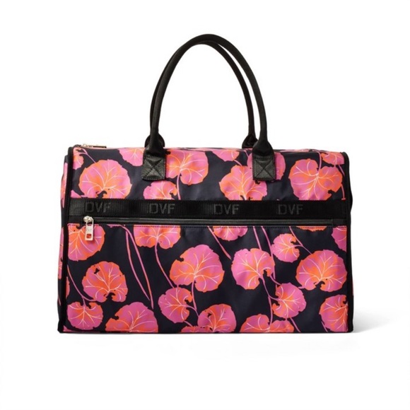 Diane Von Furstenberg Handbags - Geranium Leaf Pink/Black Weekender Bag - DVF for Target